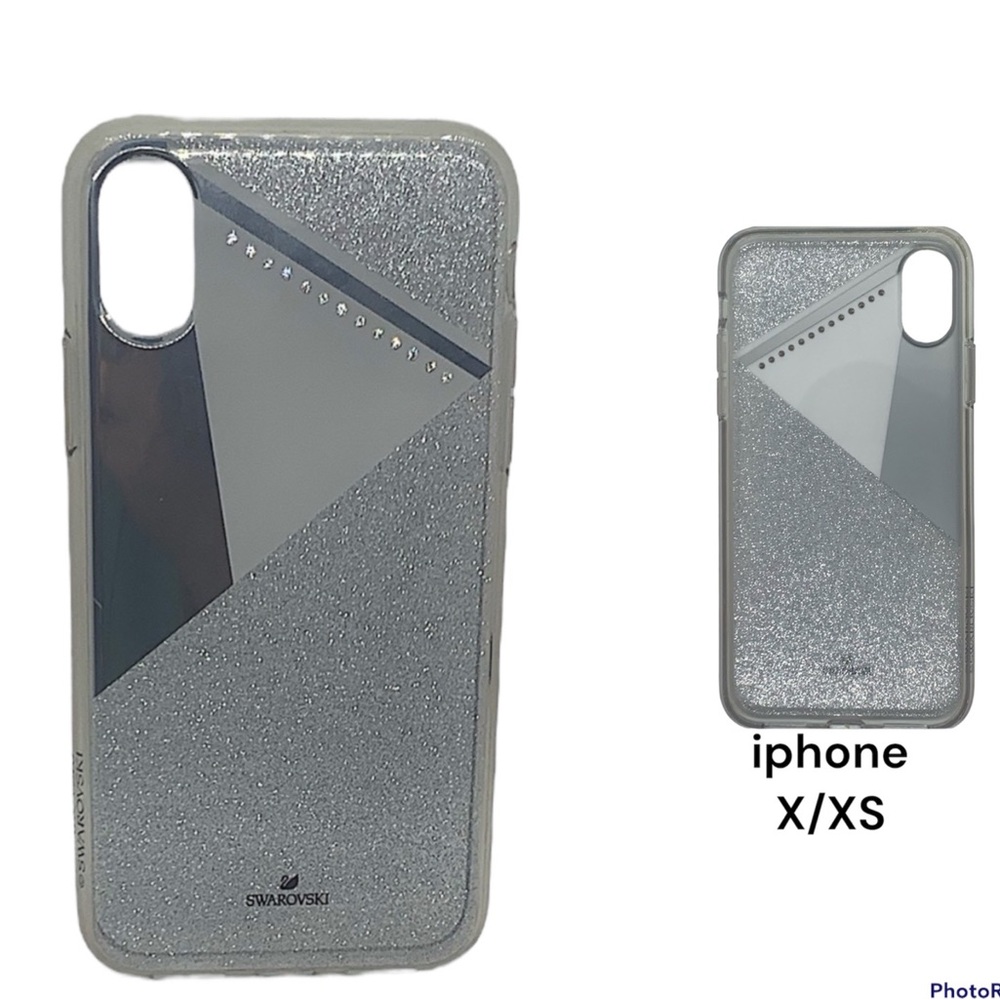 Swarovski clear & silver iPhone X case